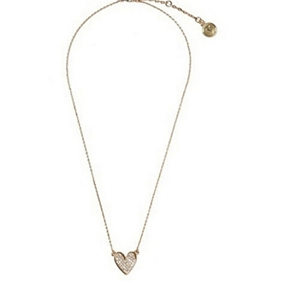 ❤️ Vince Camuto Gold-tone Pavé Heart Necklace NWT! - Picture 6 of 10